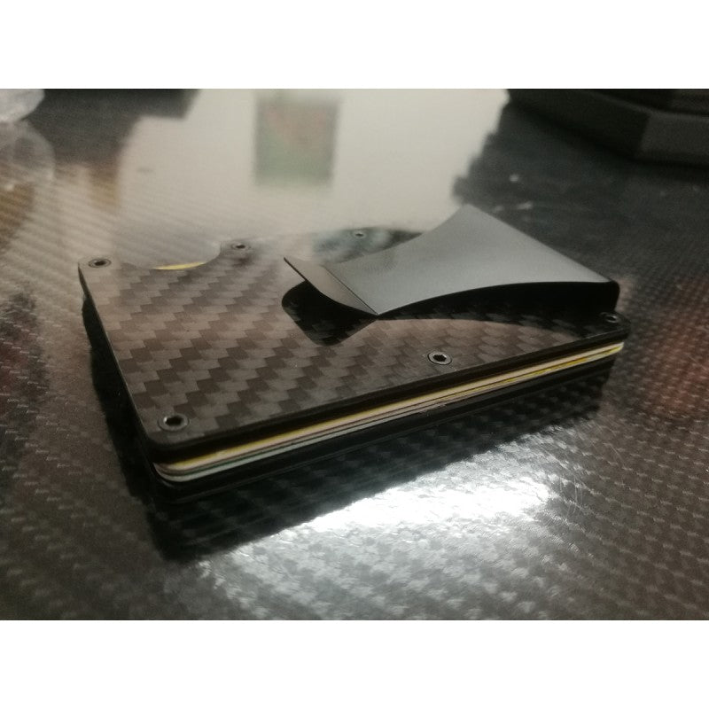 Carbon fiber card wallet