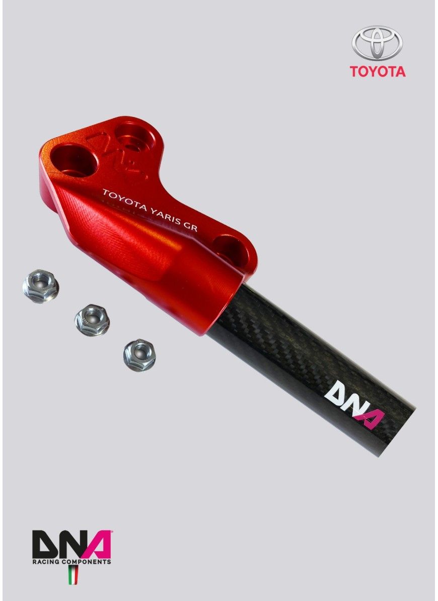 DNA RAcing Yaris GR Carbon Fibre Front Strut Bar Kit