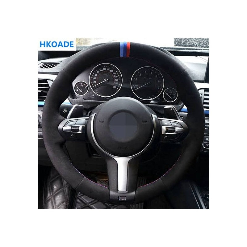 E-Series Msport steering wheel suede alcantara DIY kit (M-colors)