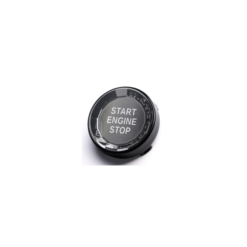 E-series crystal start button (black)