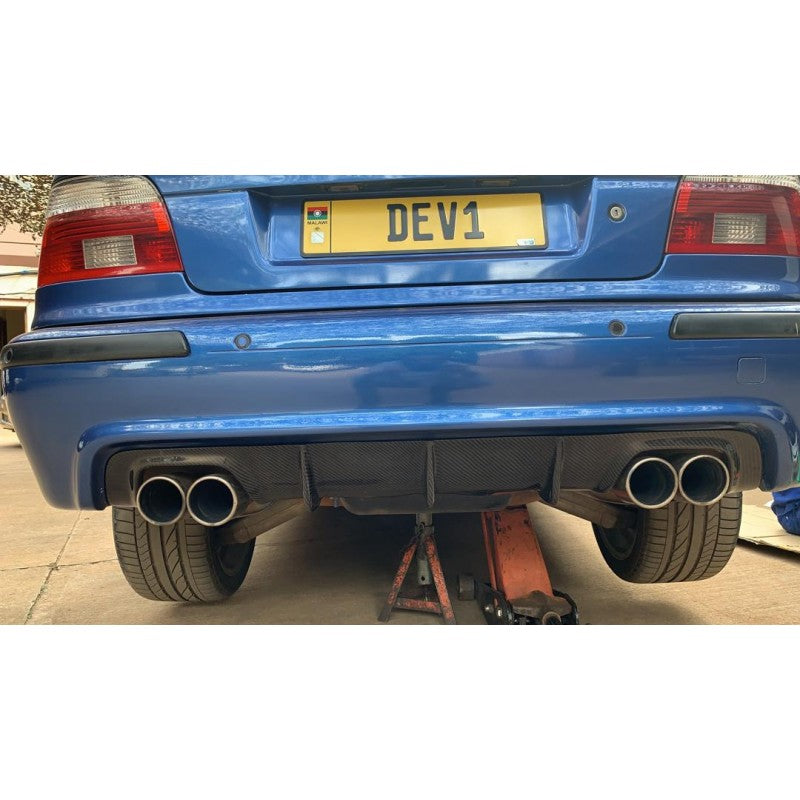 E39 M5 E-style carbon fiber rear diffuser