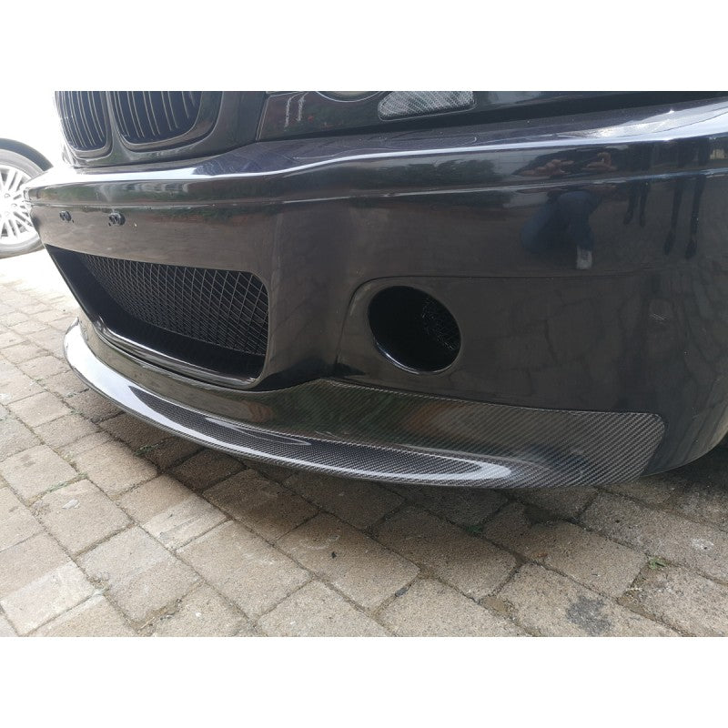 E46 M3 CSL style carbon fiber front lip for CSL bumper