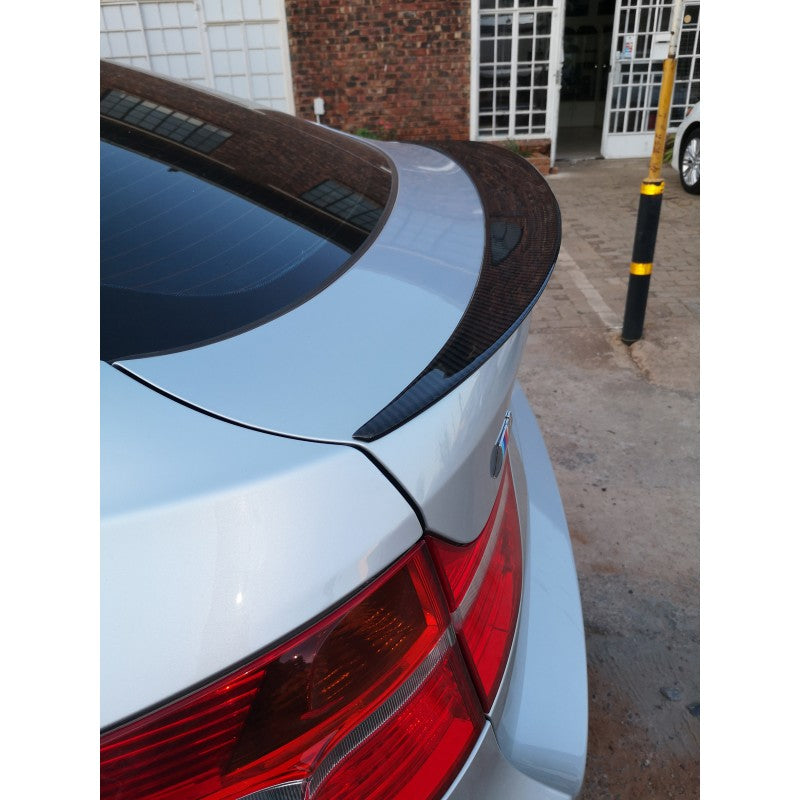 E71 X6 P style carbon fiber boot spoiler