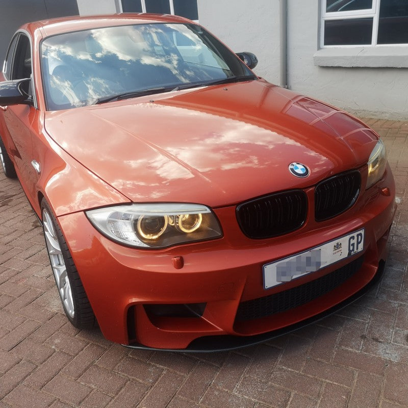 E82 1M DTM style carbon fiber front lip