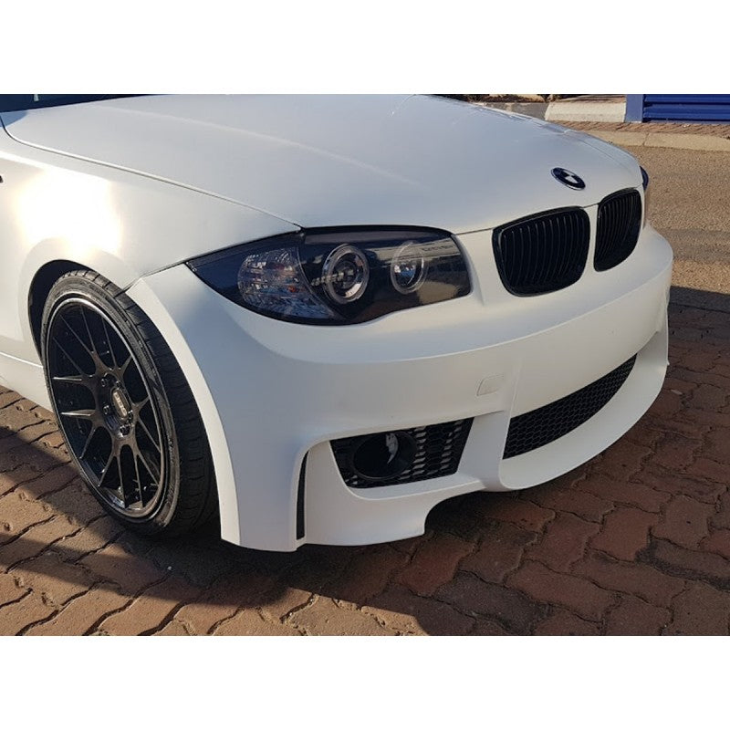 E82 E87 1M style front bumper w/grille