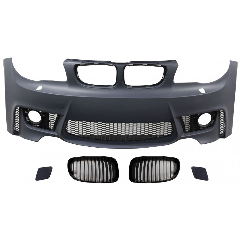 E82 E87 1M style front bumper w/grille