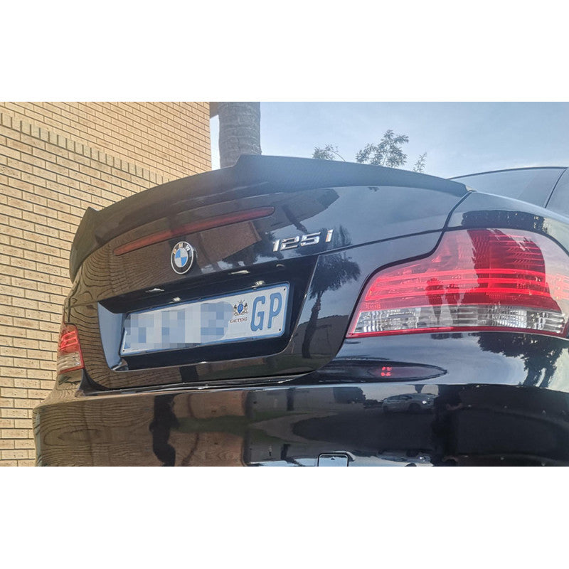 E82 M4 style carbon fiber boot spoiler