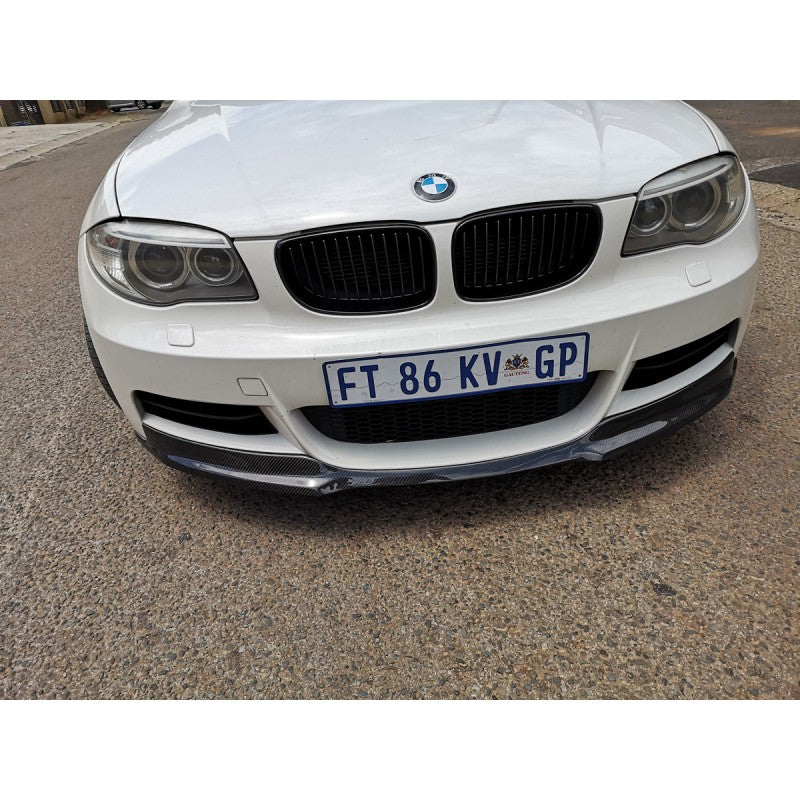 E82 Mtech V2-style carbon fiber front lip