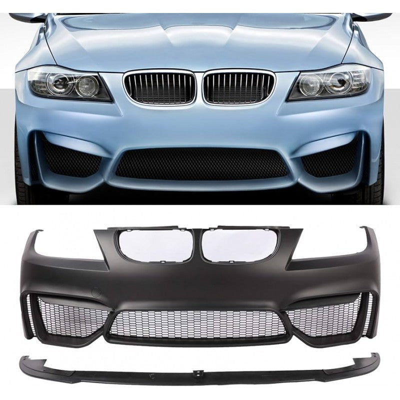 E90 LCI 09-11 M4 style front bumper w/front lip