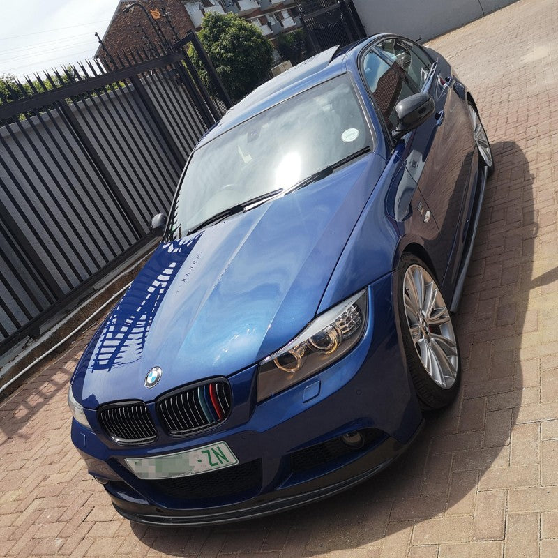 E90 LCI Mtech AK-style carbon fiber front lip