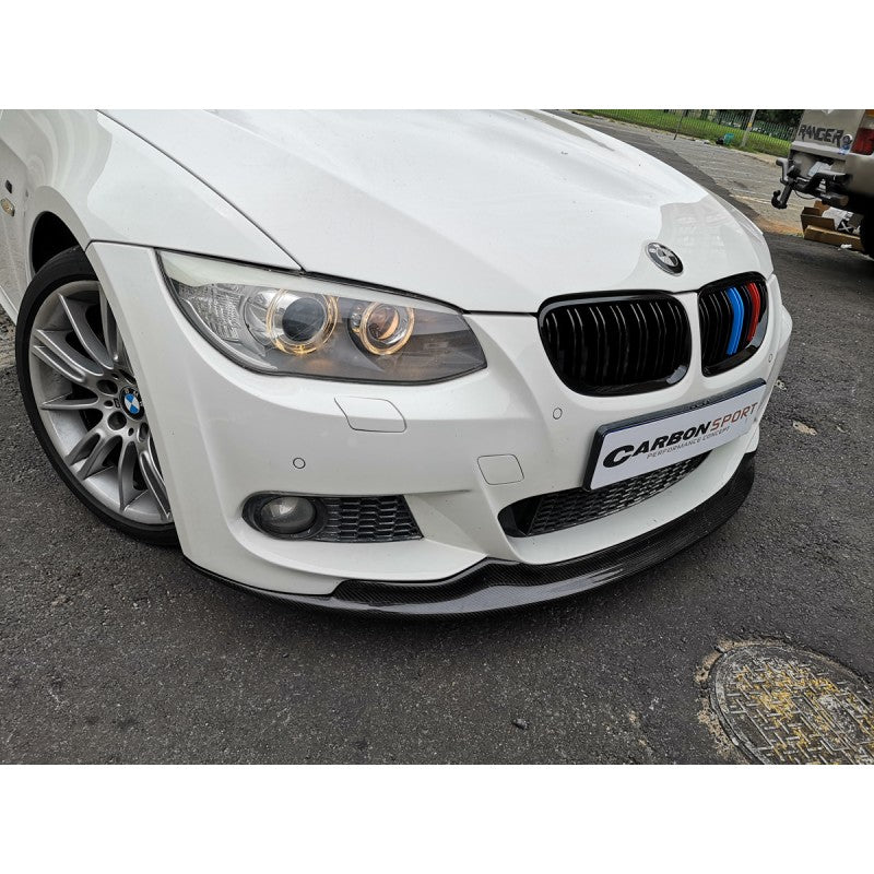 E92 LCI 09-11 AK-style carbon fiber front lip
