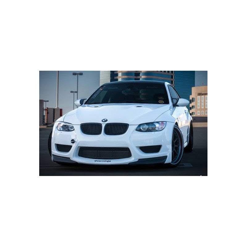 E92 E-style front bumper w/carbon splitters