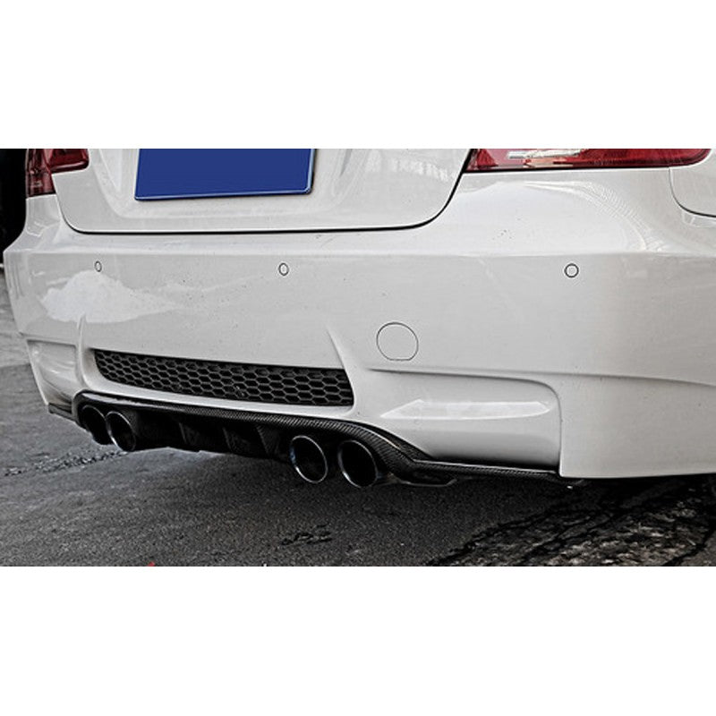 E92 M3 H-style carbon fiber rear diffuser