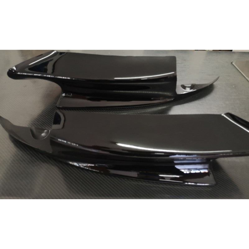 E92 M3 MP style gloss black front splitters