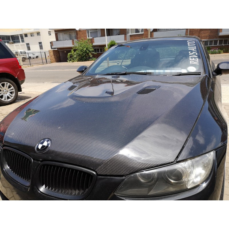 E92 M3 style carbon fiber bonnet for non m3