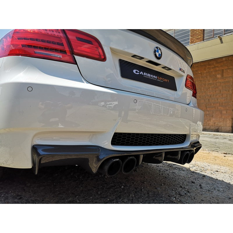 E92 M3 V3 GTSV style carbon fiber rear diffuser