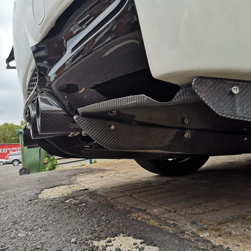 E92 M3 VR-style carbon fiber rear diffuser