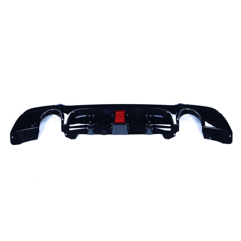 E92 Mtech F1-style gloss black diffuser 0--0