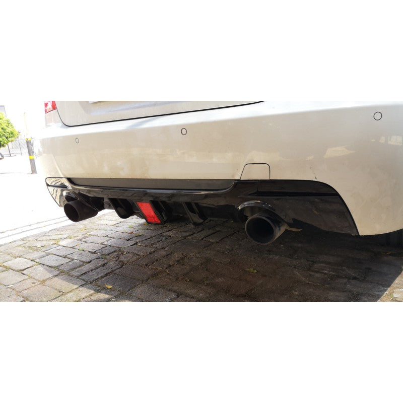 E92 Mtech F1-style gloss black diffuser 0--0