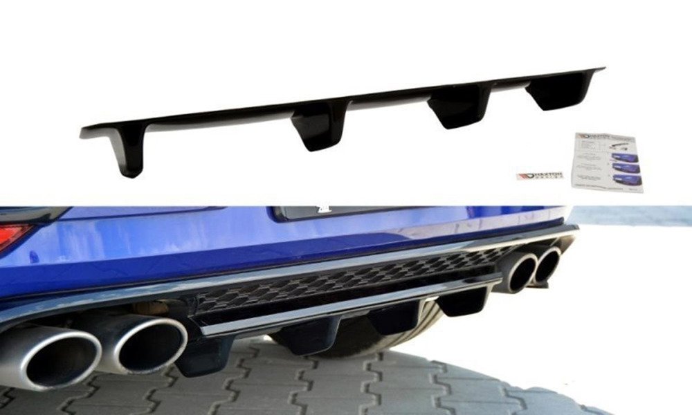 MAXTON DESIGN CENTRAL REAR SPLITTER VW GOLF VII R