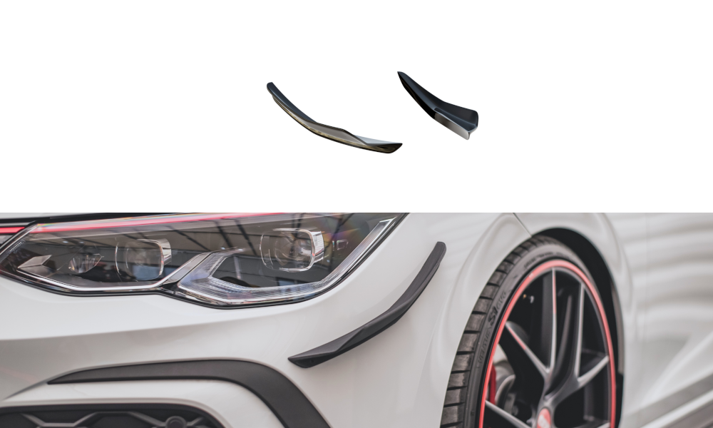 MAXTON DESIGN FRONT BUMPER CANARDS VOLKSWAGEN GOLF 8 GTI / R-LINE