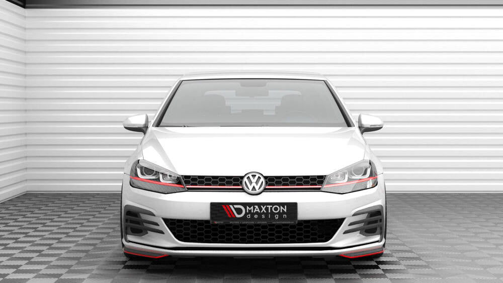 MAXTON DESIGN FRONT SIDE SPLITTERS VOLKSWAGEN GOLF GTI MK7 FACELIFT