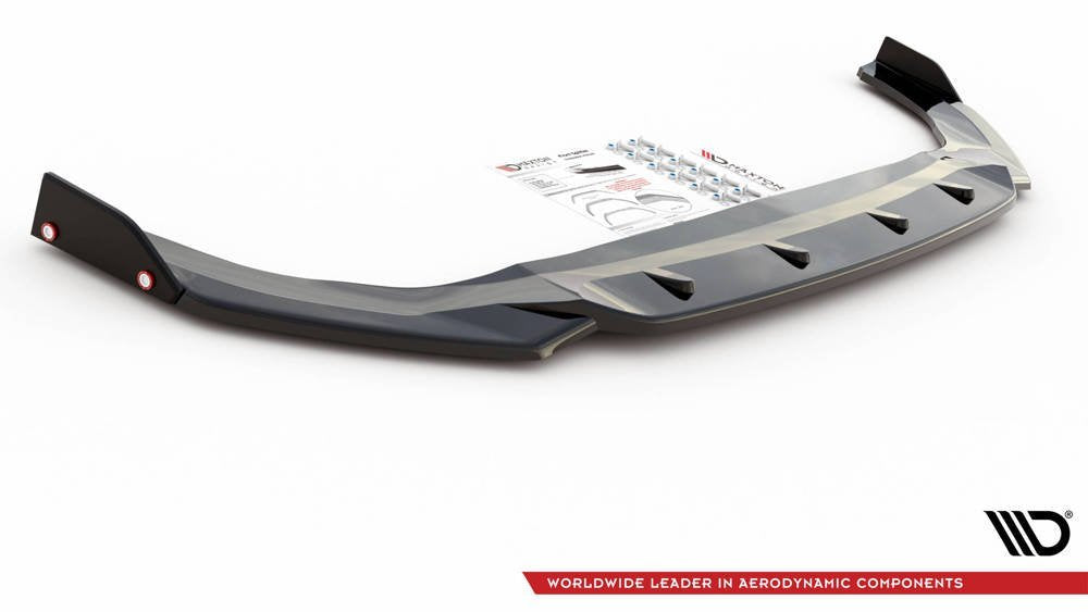 MAXTON DESIGN FRONT SPLITTER V.2 + FLAPS VOLKSWAGEN GOLF 8 GTI / R-LINE
