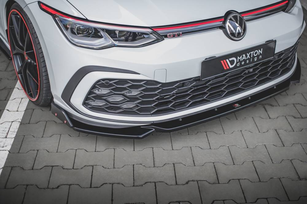 MAXTON DESIGN FRONT SPLITTER V.2 + FLAPS VOLKSWAGEN GOLF 8 GTI / R-LINE