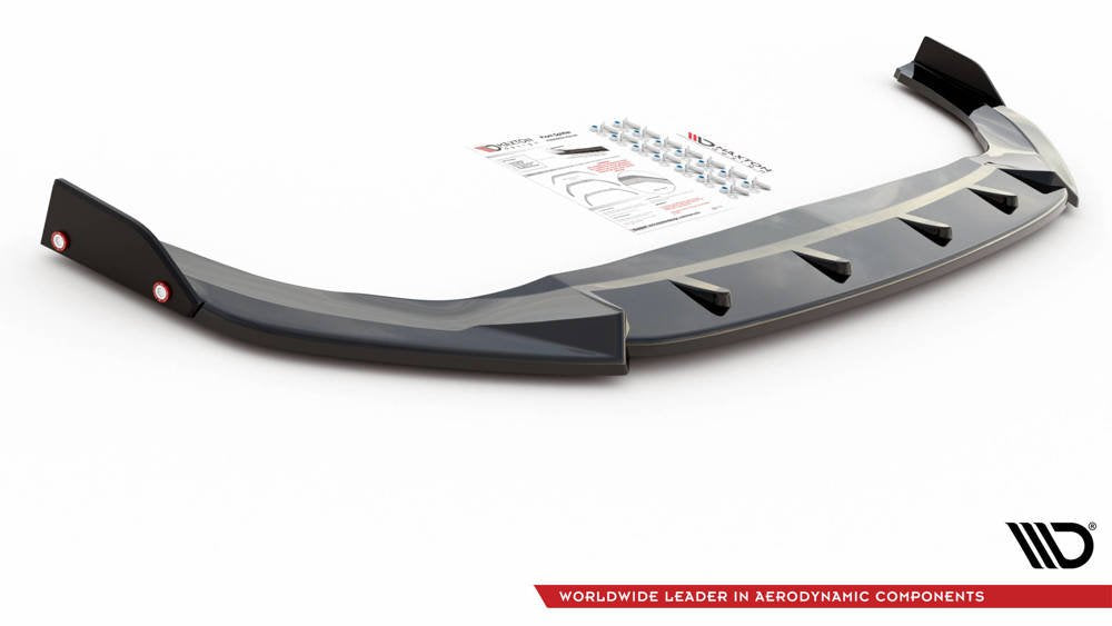 MAXTON DESIGN FRONT SPLITTER V.3 + FLAPS VOLKSWAGEN GOLF 8 GTI / R-LINE