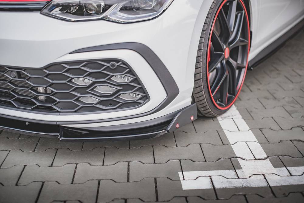 MAXTON DESIGN FRONT SPLITTER V.3 + FLAPS VOLKSWAGEN GOLF 8 GTI / R-LINE