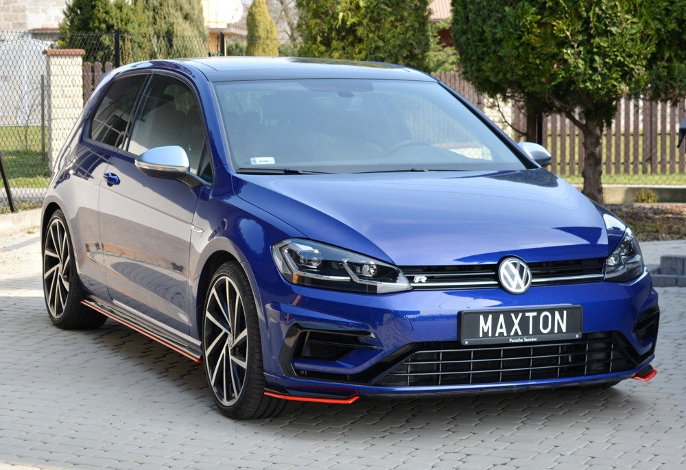 MAXTON DESIGN FRONT SPLITTER V.8 VW GOLF 7 R / R-LINE FACELIFT