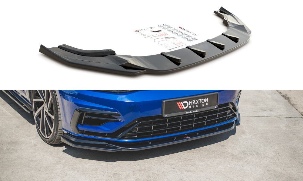 MAXTON DESIGN FRONT SPLITTER V.9 VW GOLF 7 R / R-LINE FACELIFT