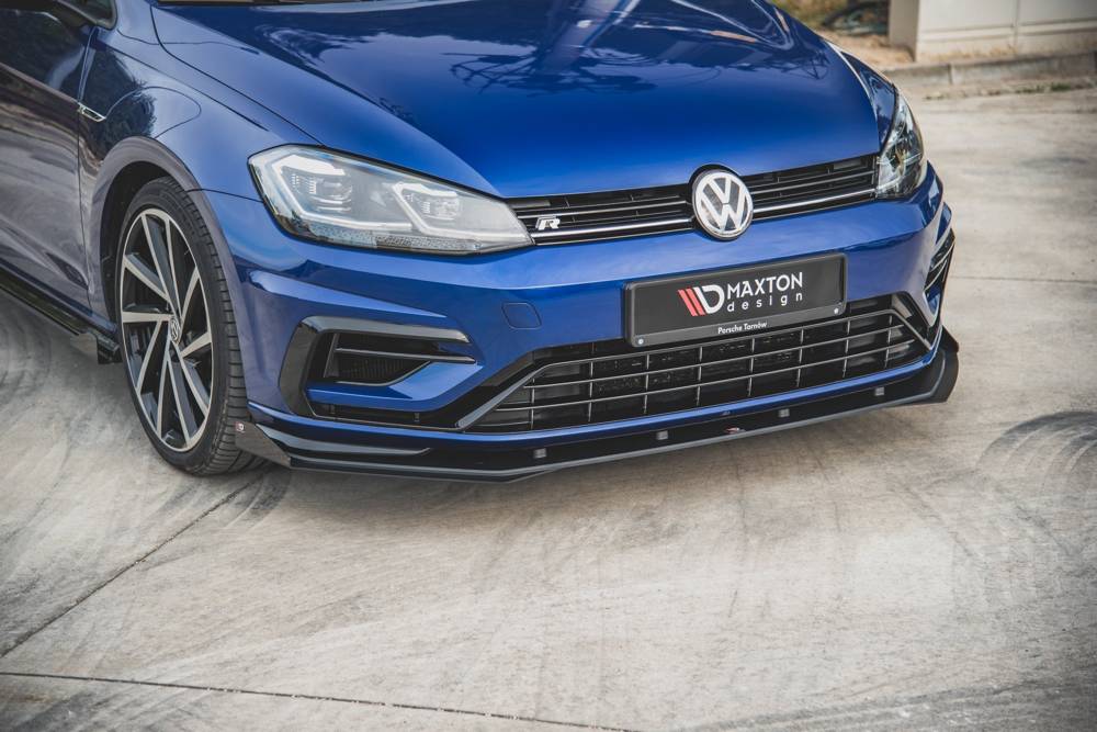 MAXTON DESIGN RACING DURABILITY FRONT SPLITTER + FLAPS VW GOLF 7 R / R-LINE FACELIFT