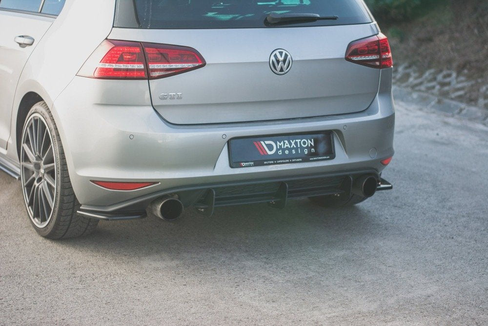 MAXTON DESIGN REAR SIDE SPLITTERS V.2 VW GOLF 7 GTI