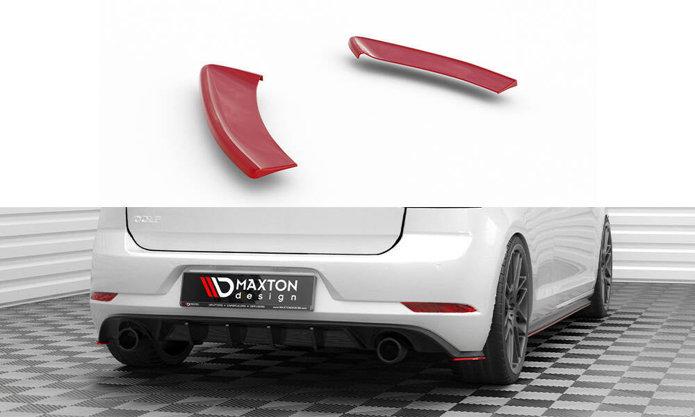 MAXTON DESIGN REAR SIDE SPLITTERS V.2 VOLKSWAGEN GOLF GTI MK7 FACELIFT