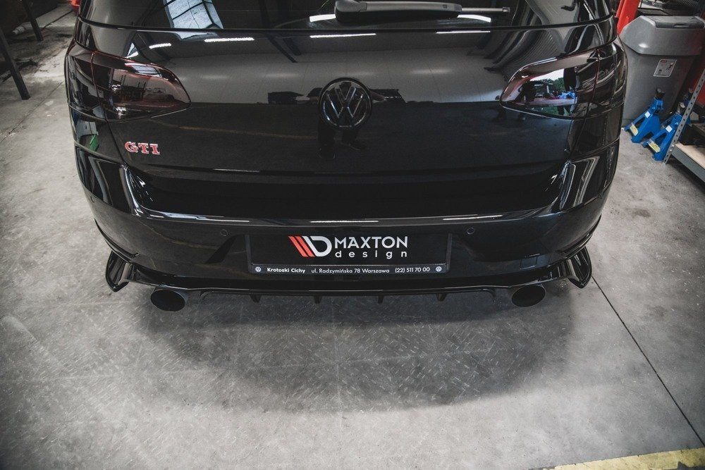MAXTON DESIGN REAR SIDE SPLITTERS VW GOLF 7 GTI TCR