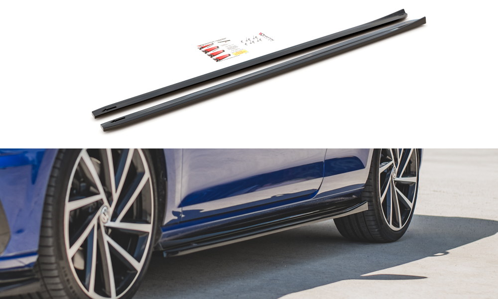 MAXTON DESIGN SIDE SKIRTS DIFFUSERS V.4 VW GOLF 7 R / R-LINE FACELIFT