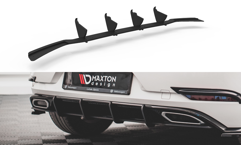 MAXTON DESIGN STREET PRO REAR DIFFUSER VOLKSWAGEN GOLF R-LINE MK 7 FACELIFT