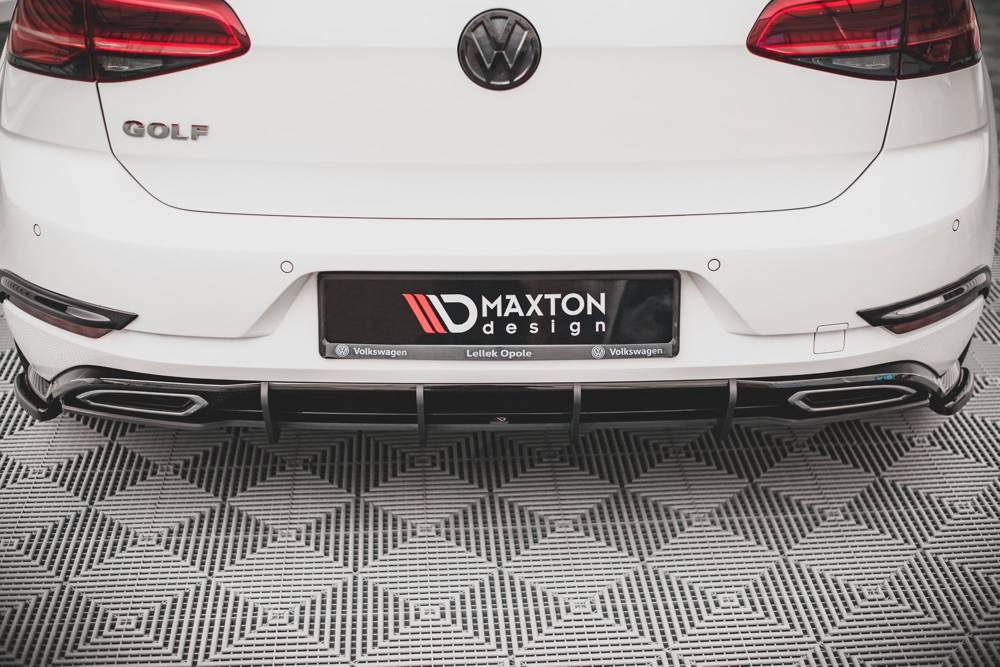 MAXTON DESIGN STREET PRO REAR DIFFUSER VOLKSWAGEN GOLF R-LINE MK 7 FACELIFT