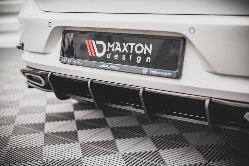 MAXTON DESIGN STREET PRO REAR DIFFUSER VOLKSWAGEN GOLF R-LINE MK 7 FACELIFT