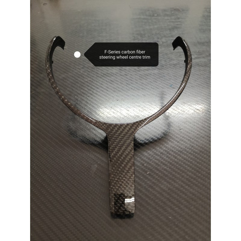 F-Series carbon fiber steering trim