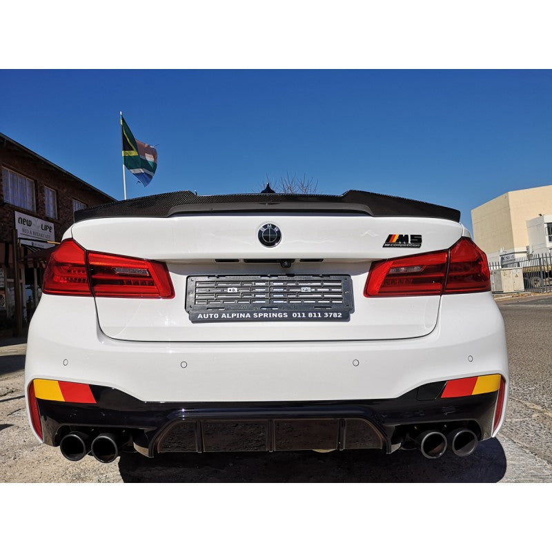 F10 M4 style carbon fiber boot spoiler