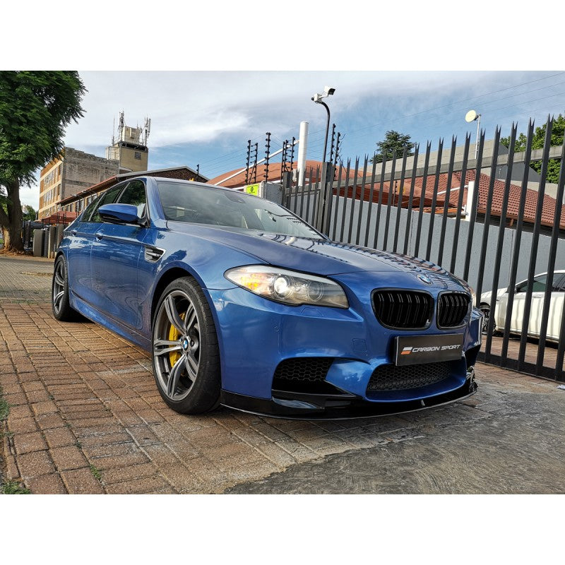 F10 M5 3D style gloss black front lip