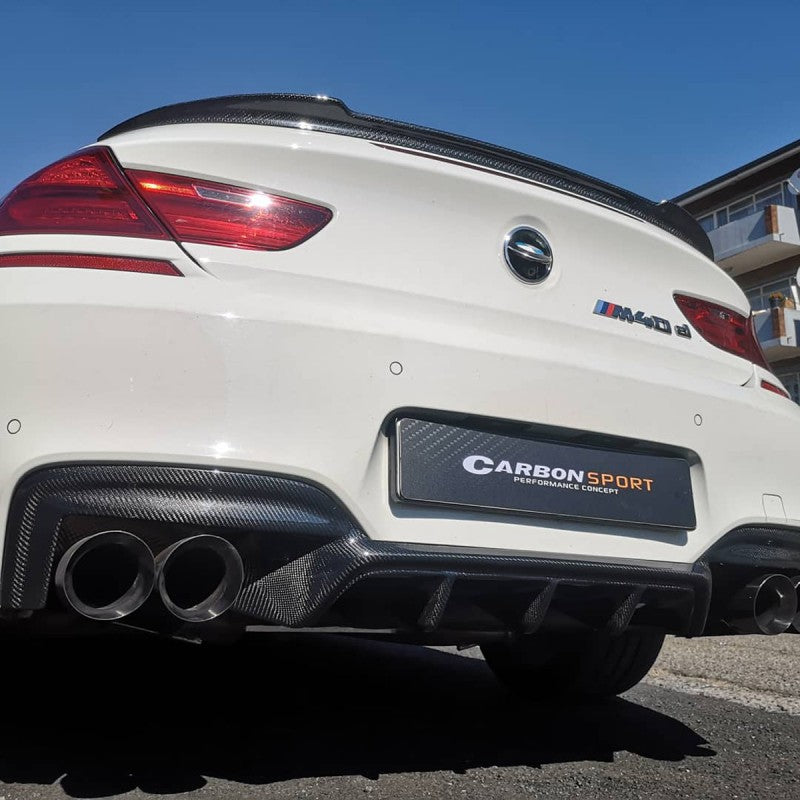 F12 Mtech P style carbon fiber rear diffuser