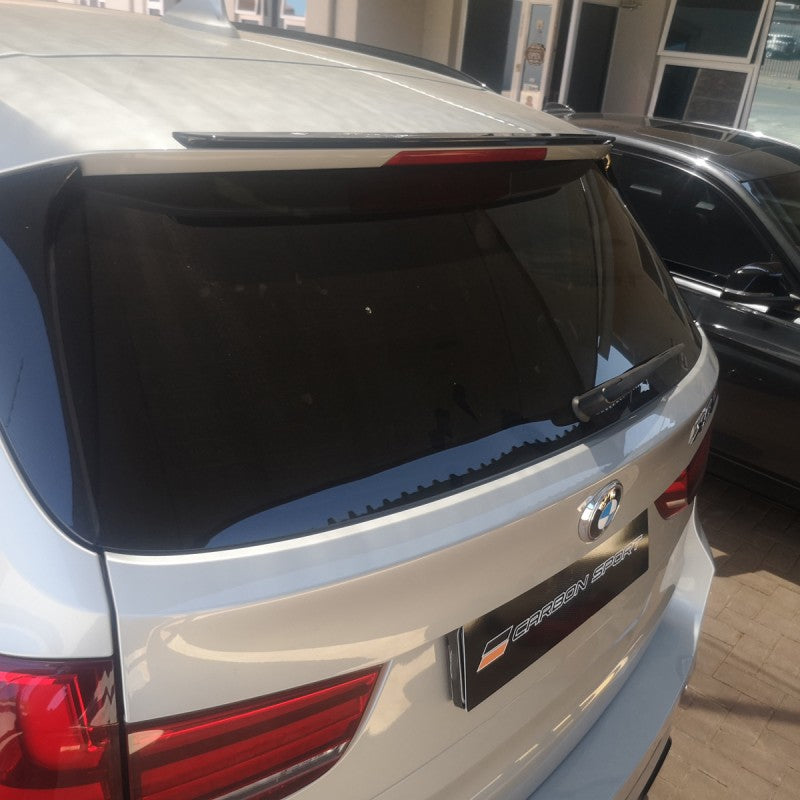 F15 X5 MP style gloss black roof spoiler