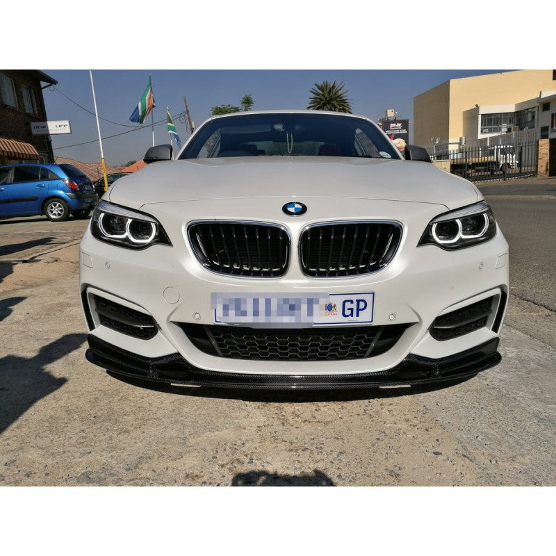 F22 Mtech 3D style carbon fiber front lip