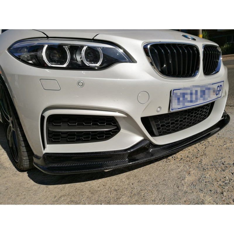 F22 Mtech 3D style carbon fiber front lip