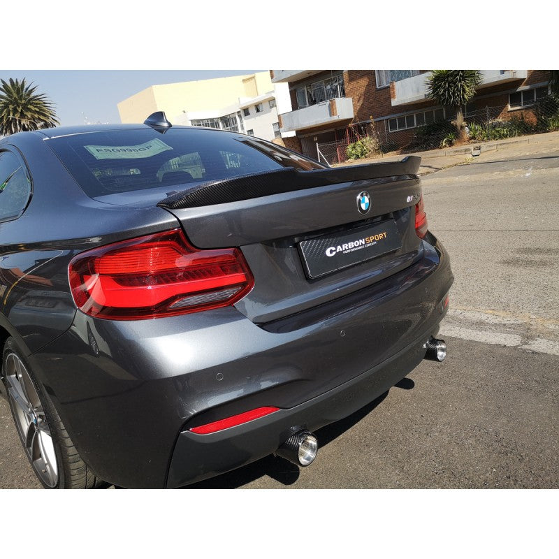 F22 F87 CS style carbon fiber boot spoiler