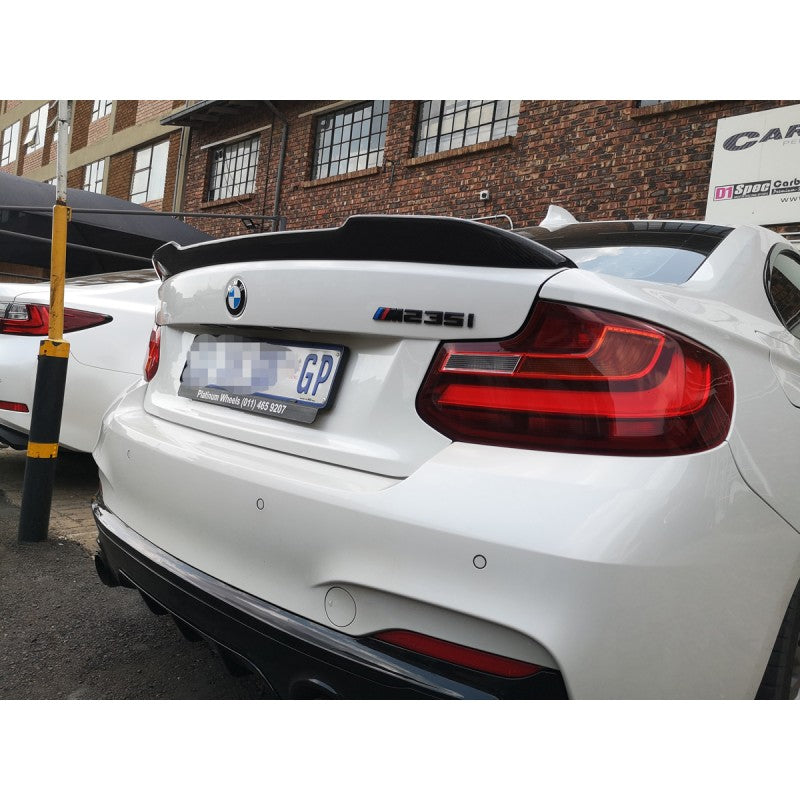 F22 F87 CS style carbon fiber boot spoiler