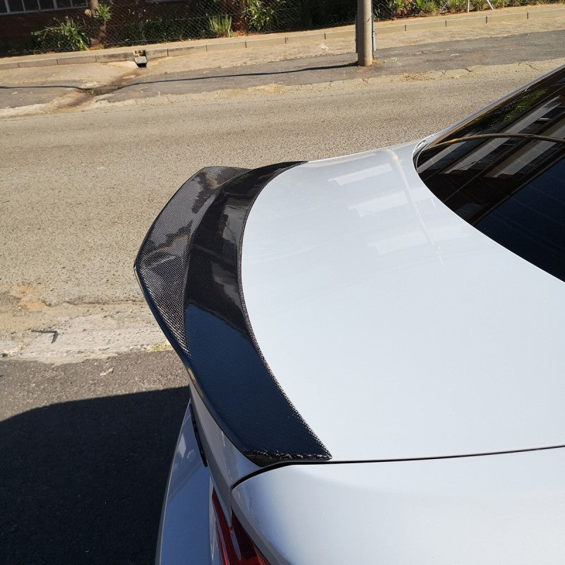 F22 F87 Exotic V2-style carbon fiber boot spoiler